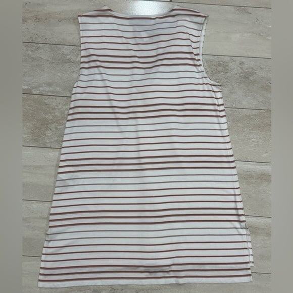 Donna Karan Striped Jersey Top - Picture 3 of 6